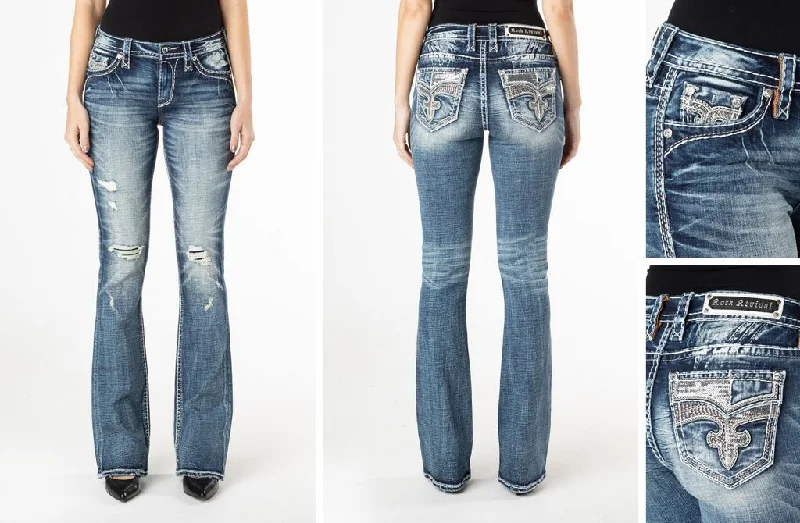 Women's Rock Revival 'Sierrose' Bootcut Jeans