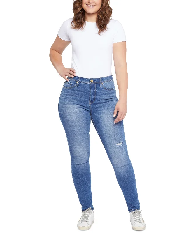 Seven7 Bombshell High Rise Skinny Jeans Comfortable Flare Leg Jeans