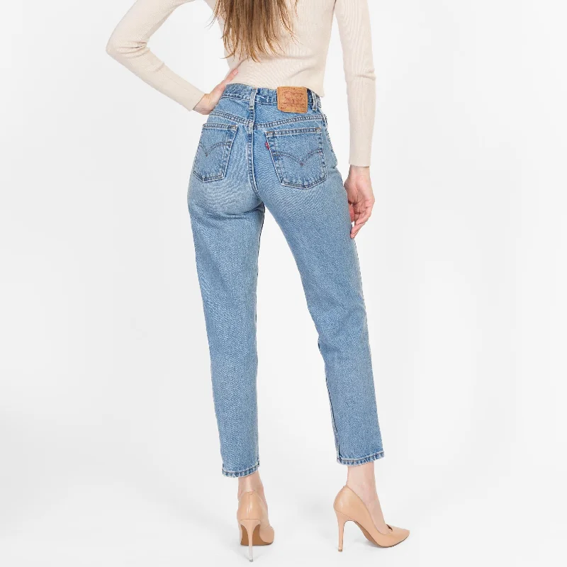 Small 90s Levis 512 High Waisted Jeans 26.5" Classic Slim Fit Jeans