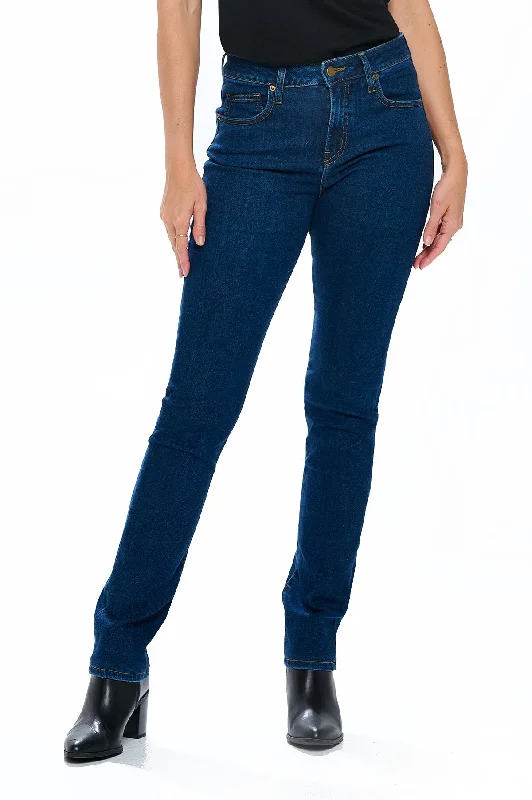 Best Travel Jeans | Slim Straight | Classic Indigo Elegant Tapered Leg Denim