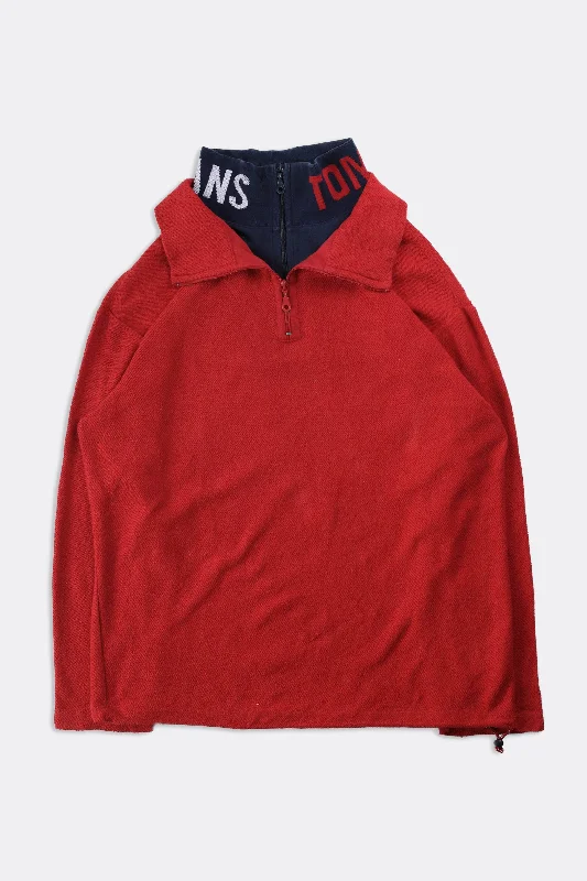 Vintage Tommy Jeans 1/4 Zip Sweater Trendy Wide-Legged High-Waist Jeans