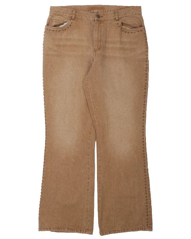 Lauren by Ralph Lauren Studded Flared Jeans