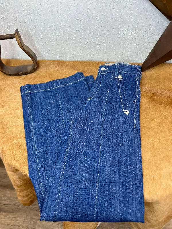 Women's Ariat Bria Ultra High Rise Wide Leg Jeans Stylish Acid-Wash Jeans