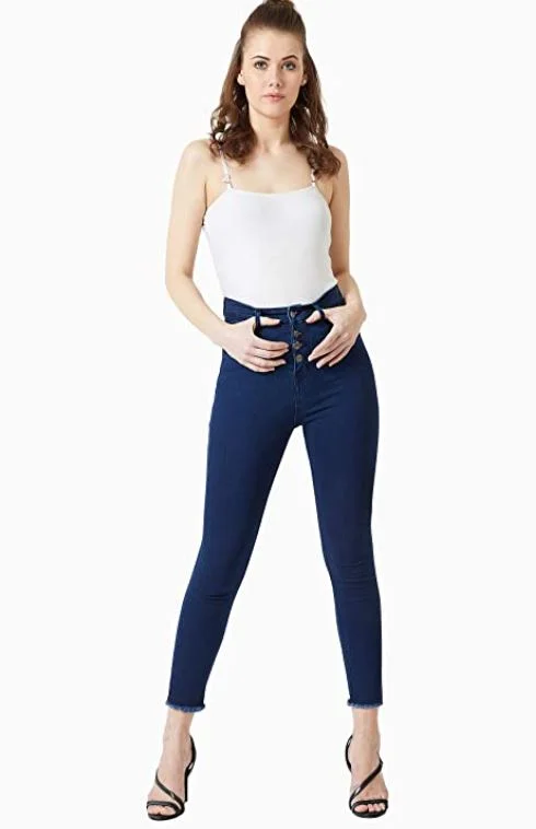 Women's Black Skinny High Rise Jeans