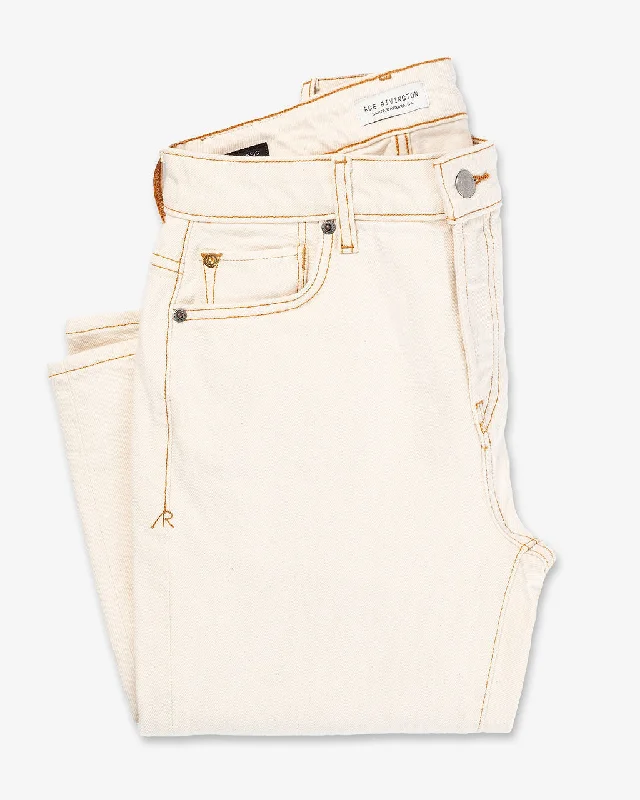 Women's Classic Straight Comfort Denim Jeans - Ecru Rinse Stylish Bootcut Denim Jeans Women's Classic Straight Comfort Denim Jeans - Ecru Rinse Stylish Bootcut Denim Jeans
