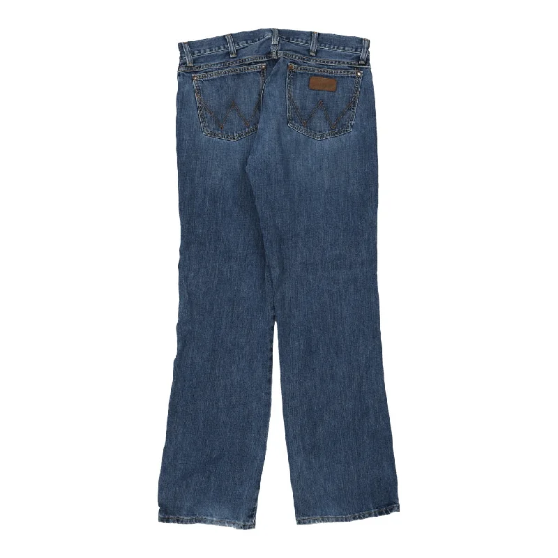 Wrangler Jeans - 36W UK 16 Dark Wash Cotton Trendy Skinny Fit Jeans